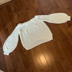 Miracle USA ivory Off-Shoulder Sweater